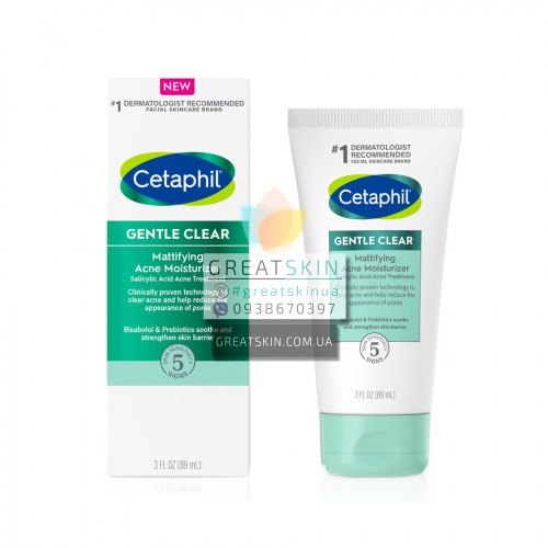 Cetaphil Gentle Clear матирующий увлажняющий крем от акне с 0,5% салициловой кислотой | 89мл